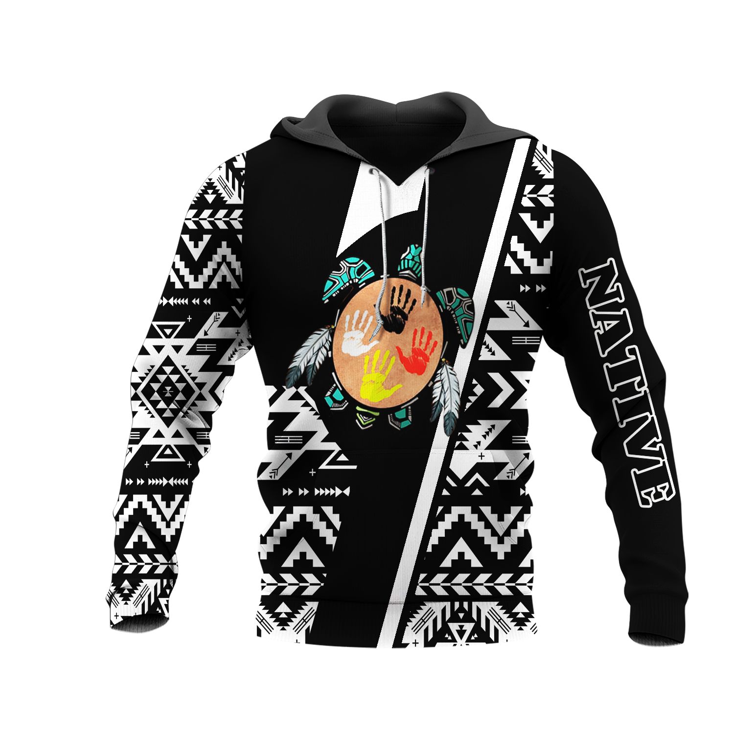HD0013340 Tribal Turtle Native American Pride 3D Hoodie