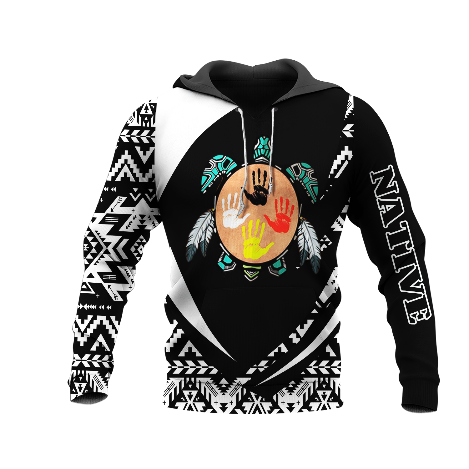 HD0013341 Tribal Turtle Native American Pride 3D Hoodie