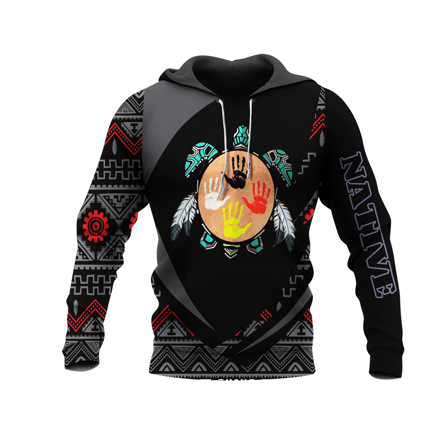 HD0013342 Tribal Turtle Native American Pride 3D Hoodie