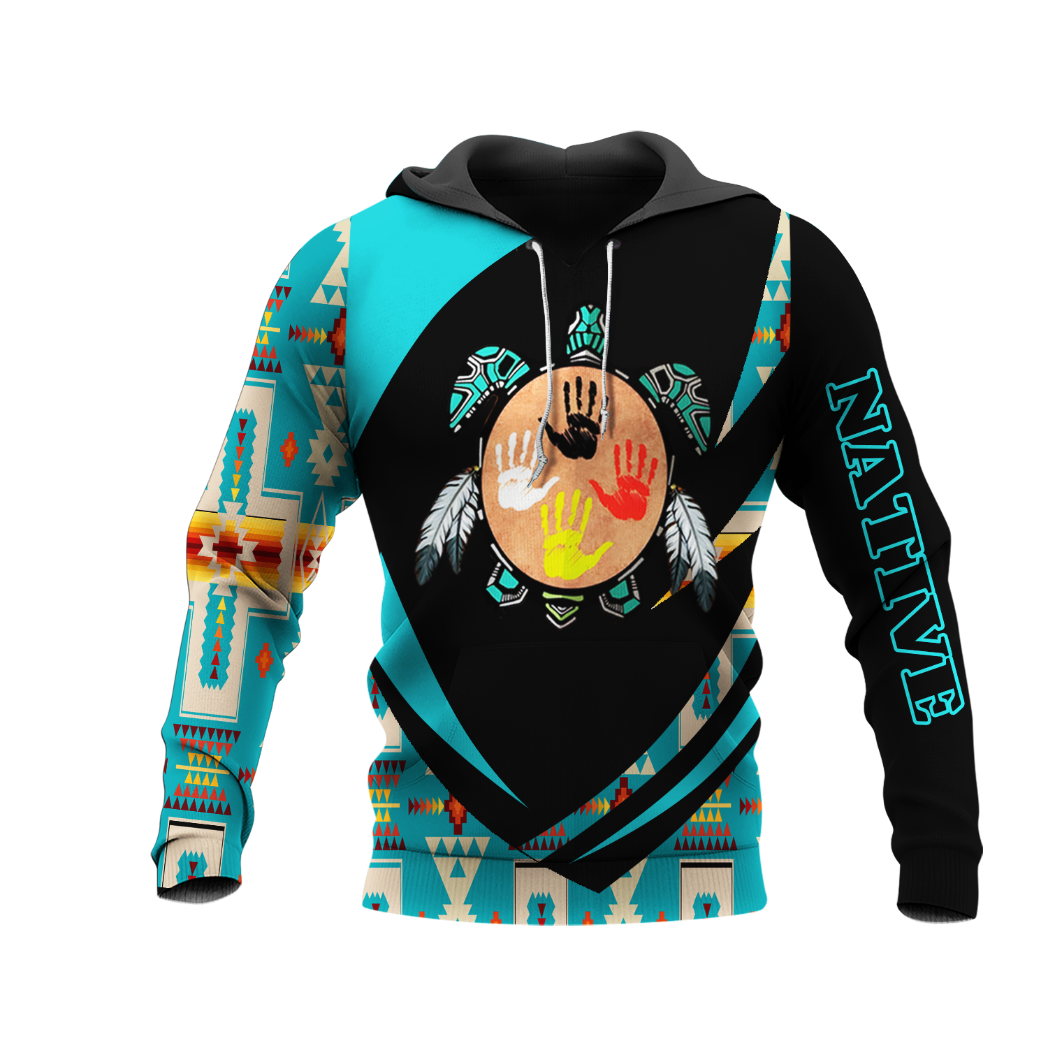 HD0013343 Tribal Turtle Native American Pride 3D Hoodie