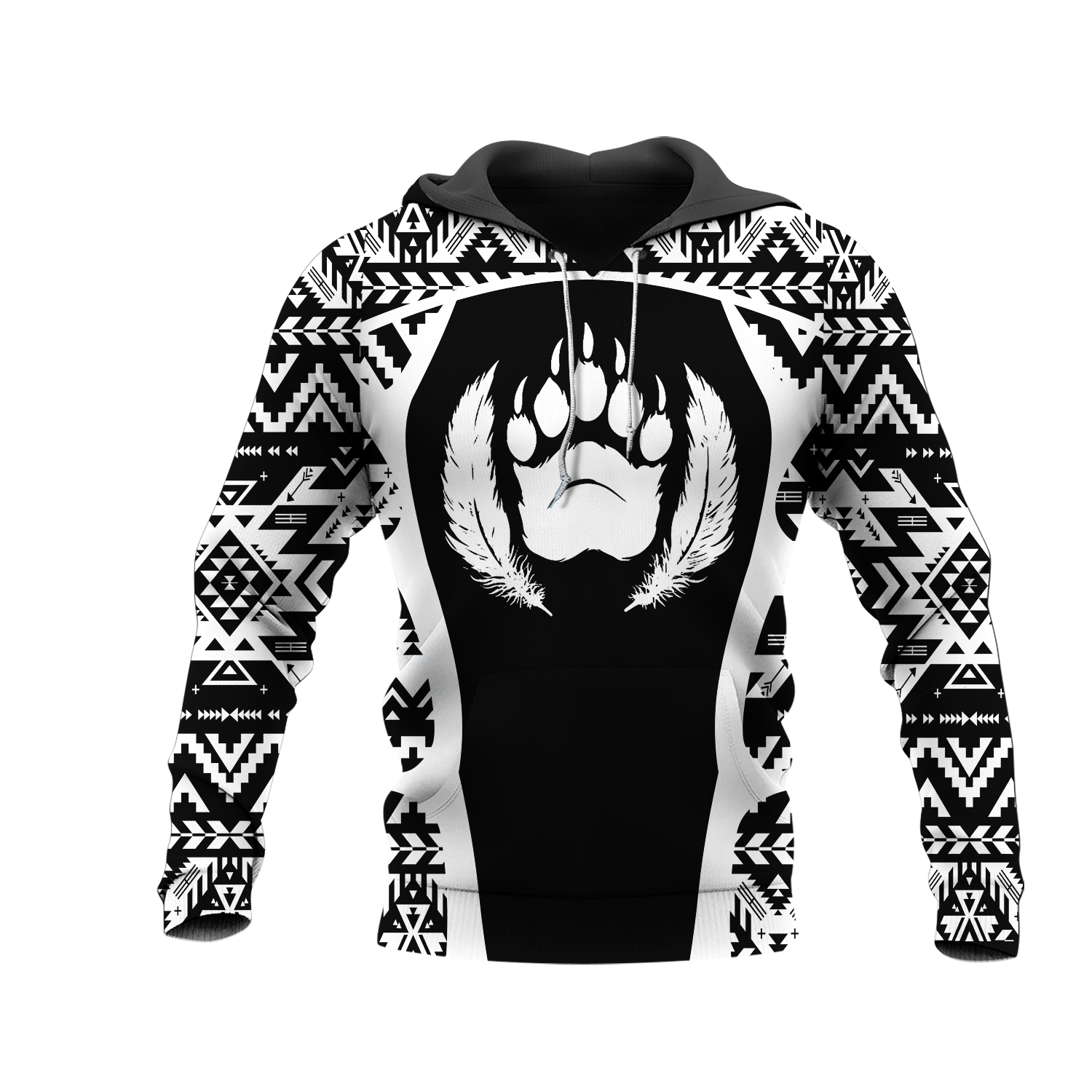 HD0013374 Bear Native American Pride 3D Hoodie