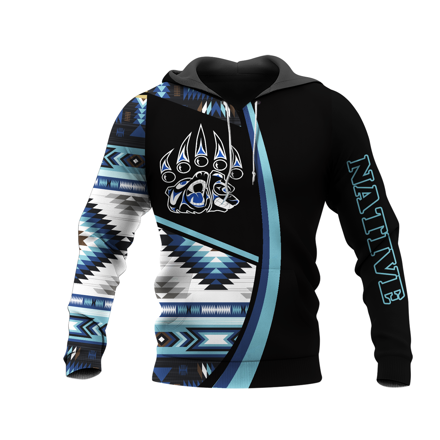 HD0013390 Wolf  Native American Pride 3D Hoodie