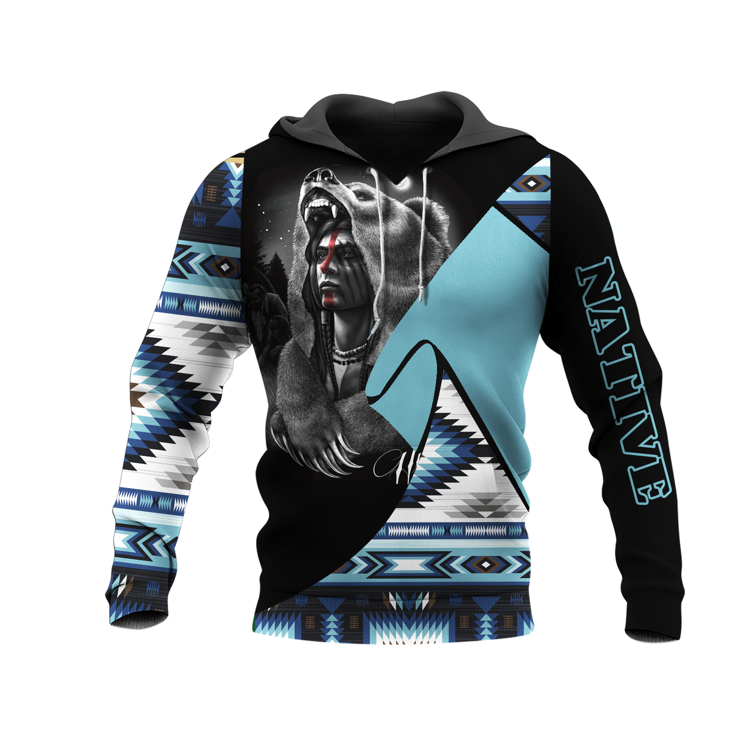 HD0013407 Chief Native American Pride 3D Hoodie