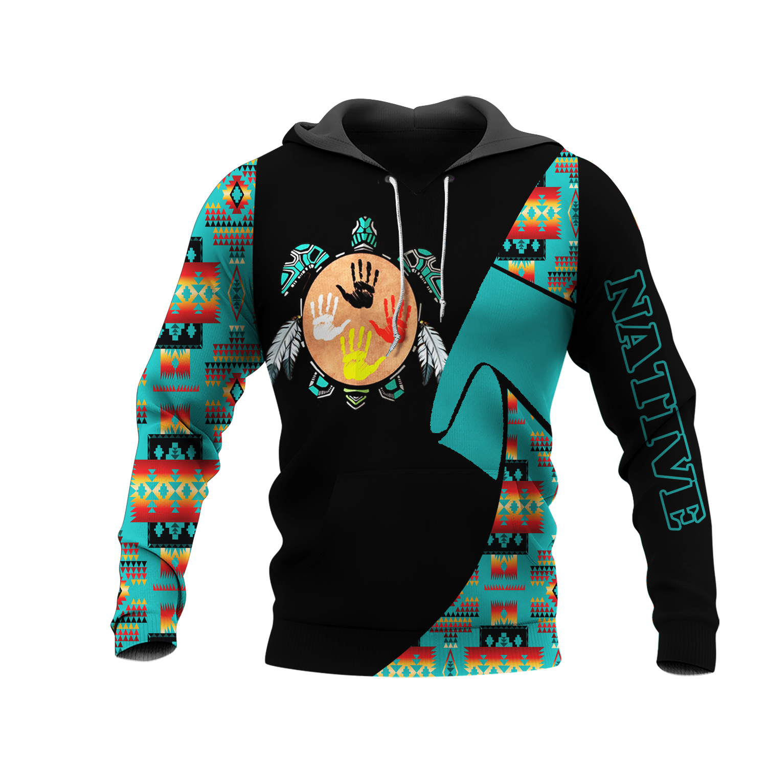 HD0013410 Chief Native American Pride 3D Hoodie