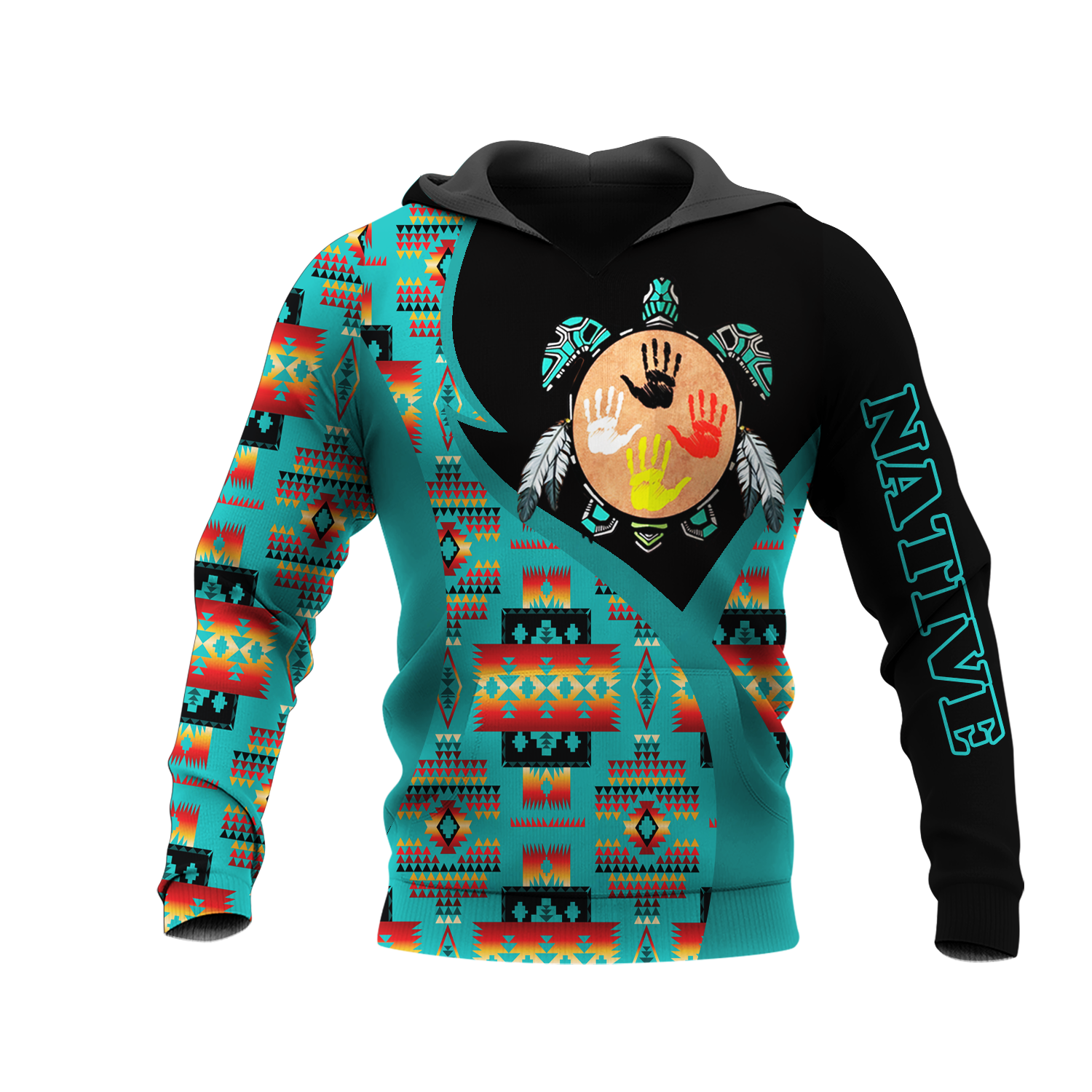 HD0013477 Tribal Turtle Native American Pride 3D Hoodie