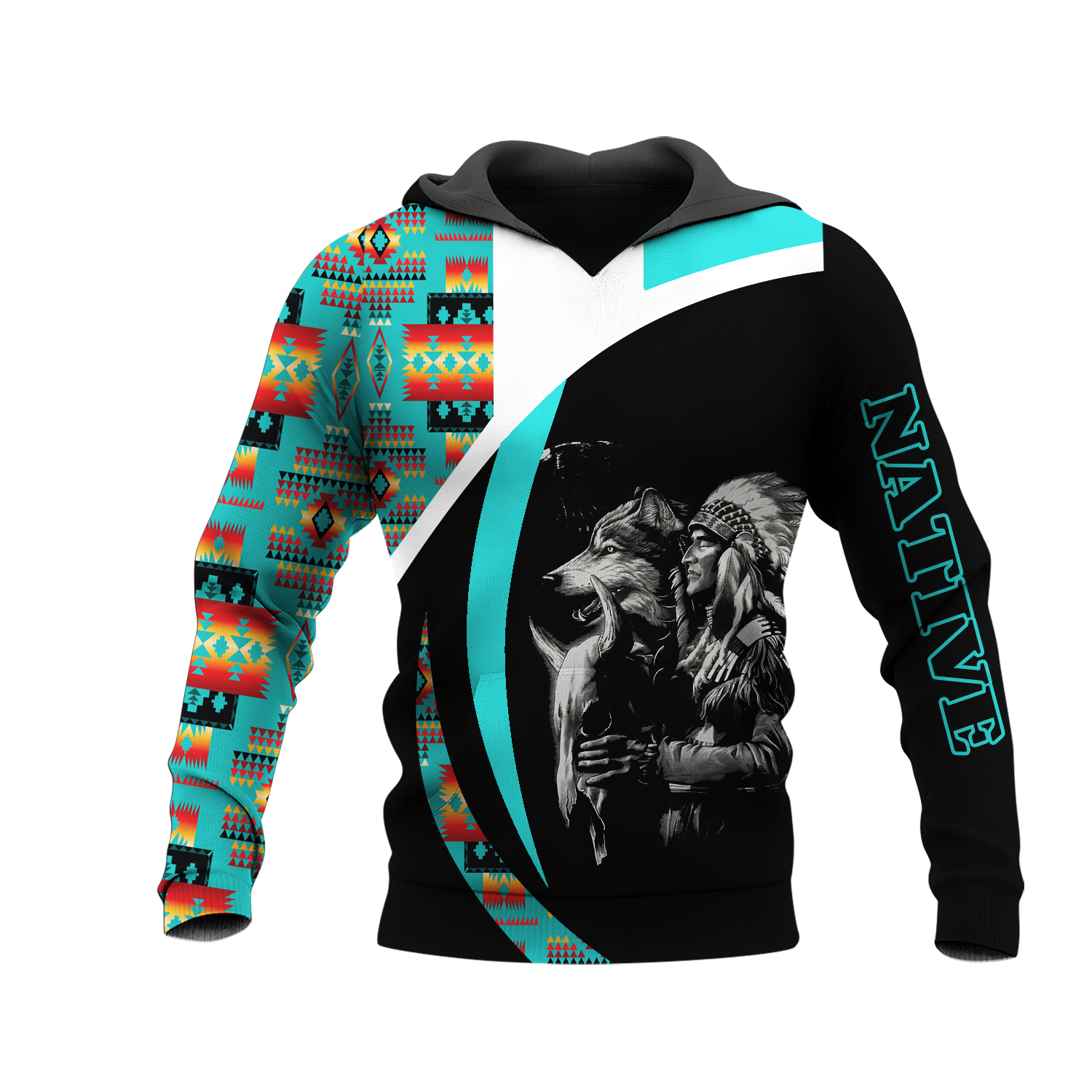 HD0013480 Chief Native American Pride 3D Hoodie