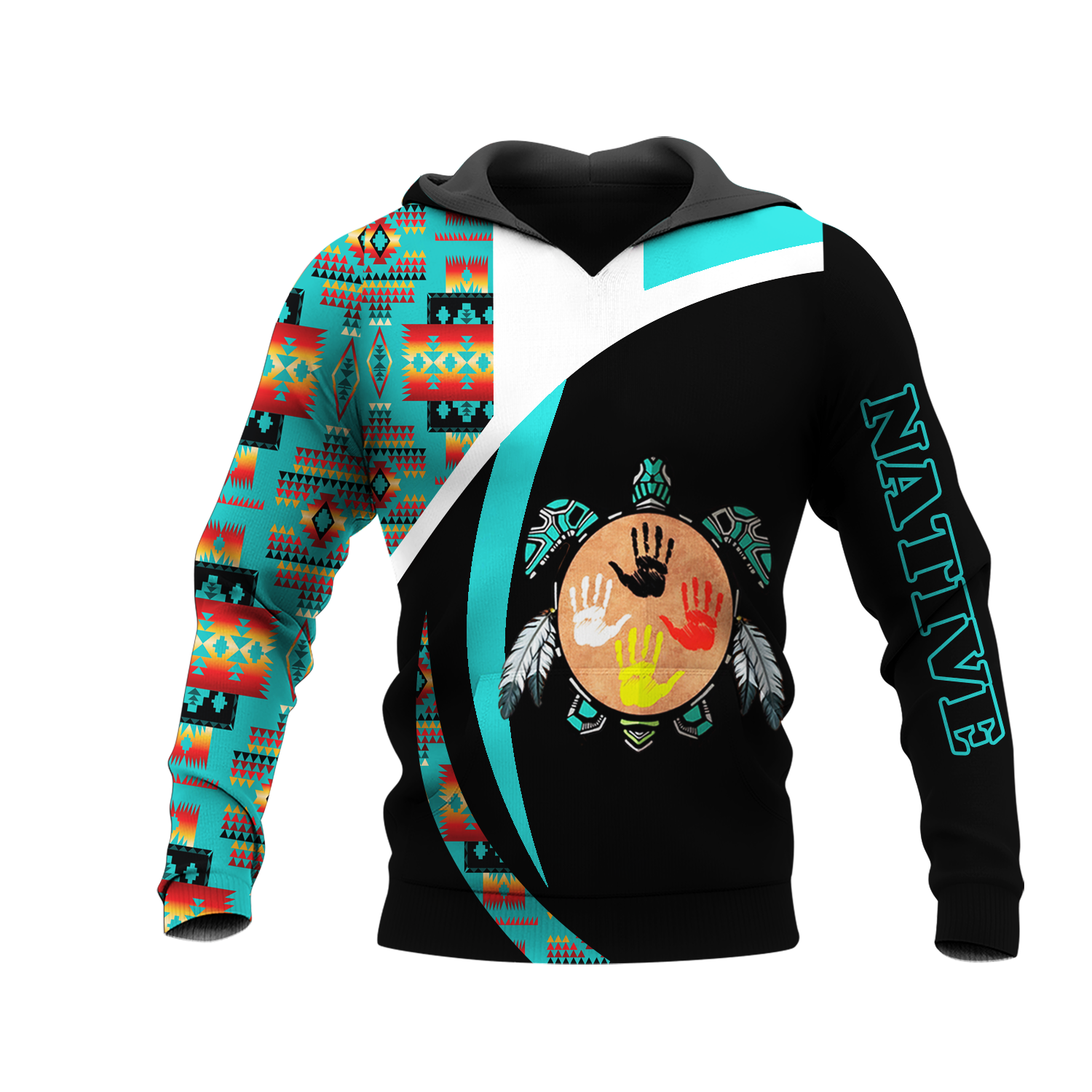 HD0013499 Tribal Turtle Native American Pride 3D Hoodie