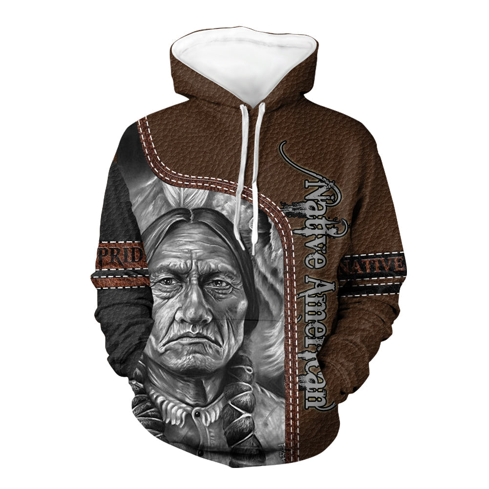 HD00044  Native American Pride  3D Hoodie