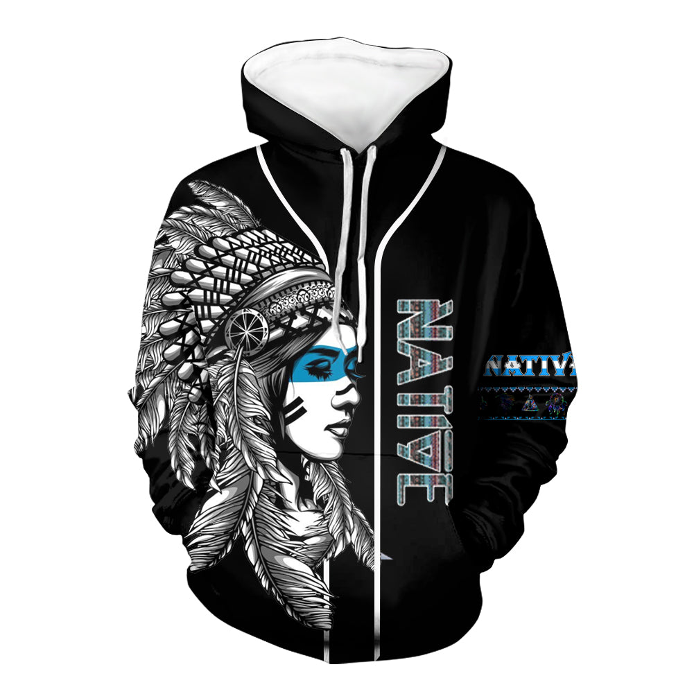HD00043  Native American Pride  3D Hoodie