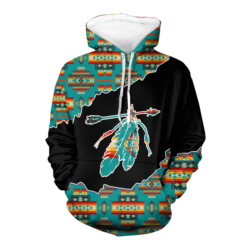 HD00075 Native American Pride  3D Hoodie