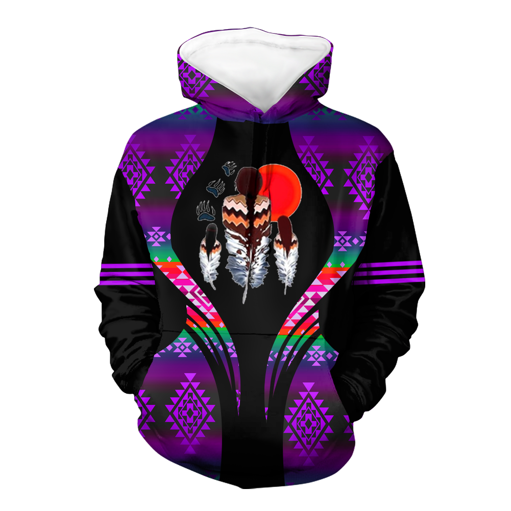 HD000484 Pattern Native Pride 3D Hoodie
