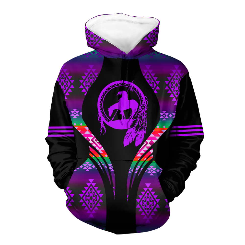 HD000485 Pattern Native Pride 3D Hoodie