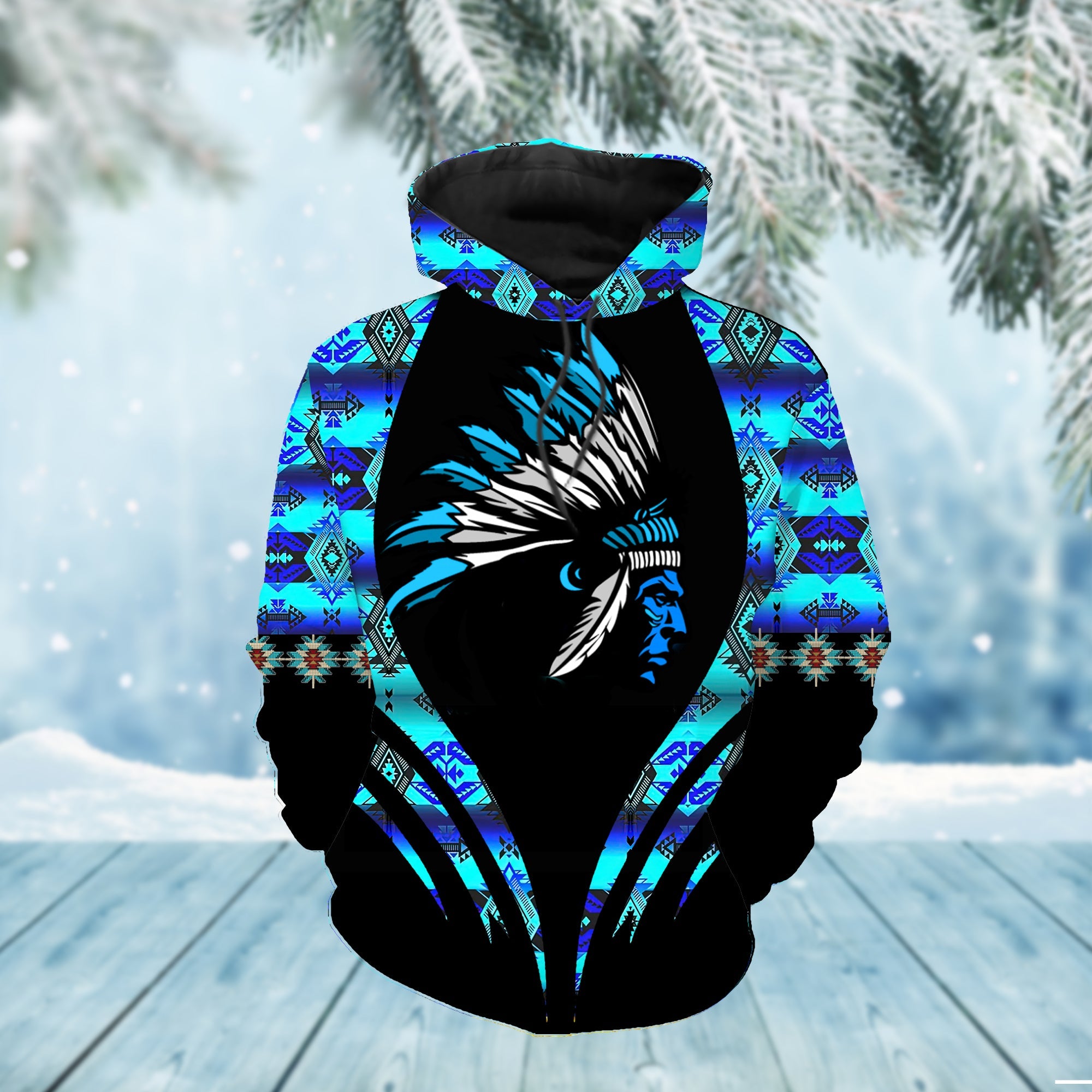 HD000138 Native American Pride  3D Hoodie