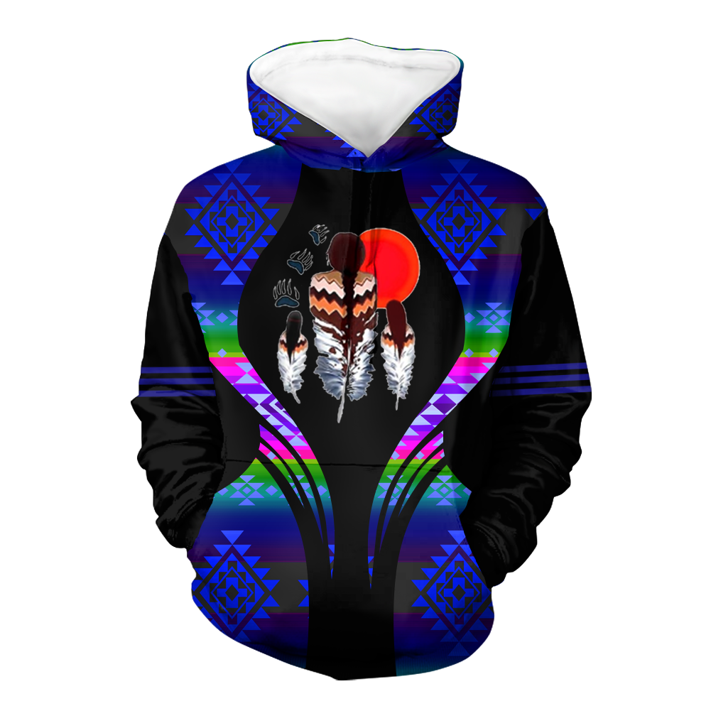HD000496 Pattern Native Pride 3D Hoodie