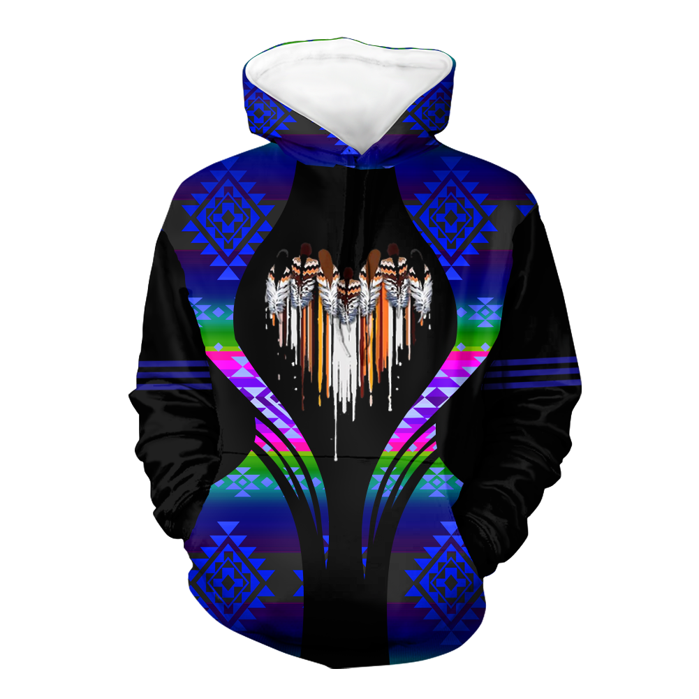 HD000495 Pattern Native Pride 3D Hoodie