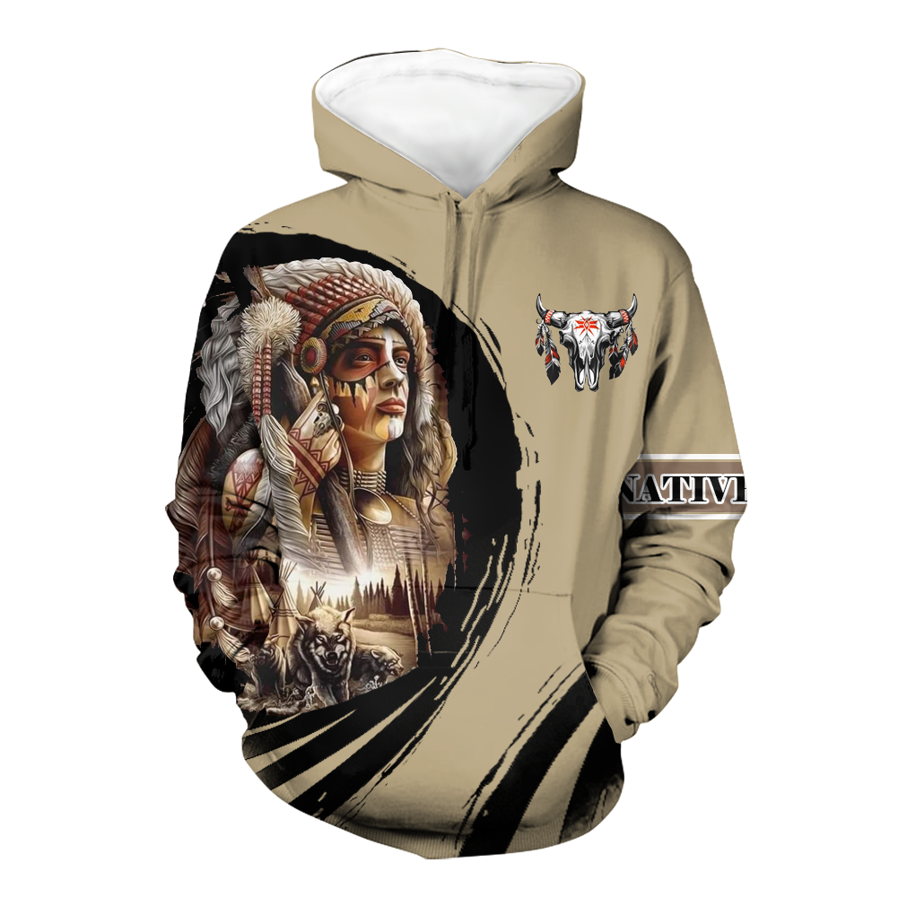 HD000516 Pattern Native Pride 3D Hoodie