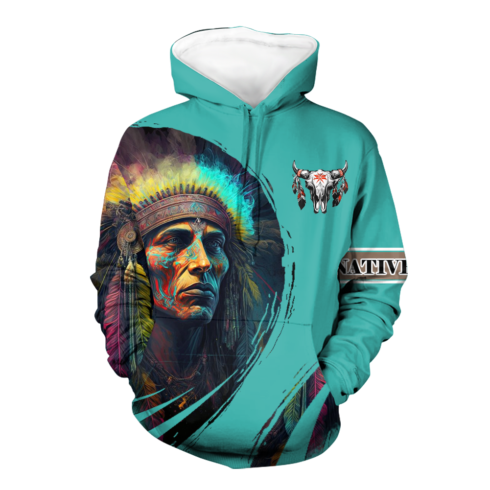 HD000528 Pattern Native Pride 3D Hoodie
