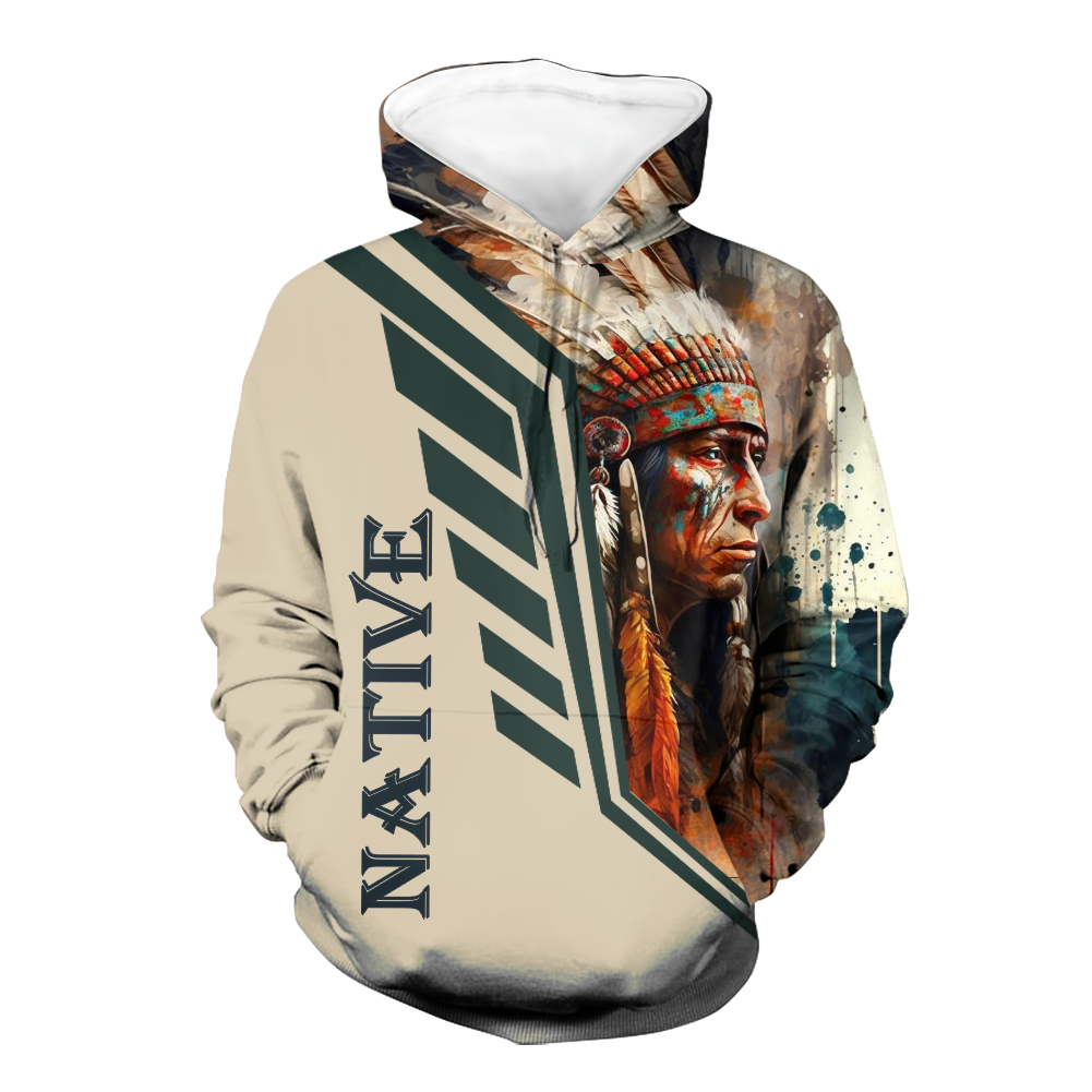 HD000534 Pattern Native Pride 3D Hoodie