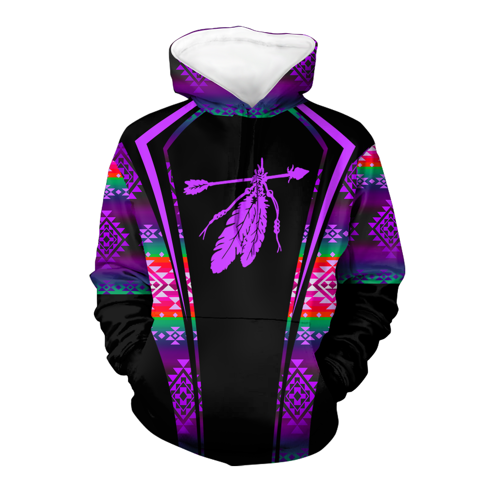 HD000544 Pattern Native Pride 3D Hoodie