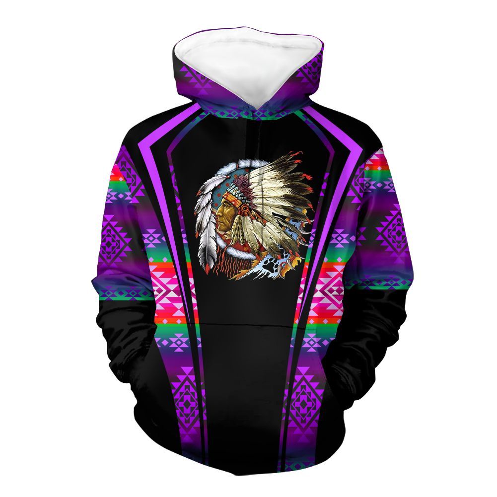 HD000553 Pattern Native Pride 3D Hoodie