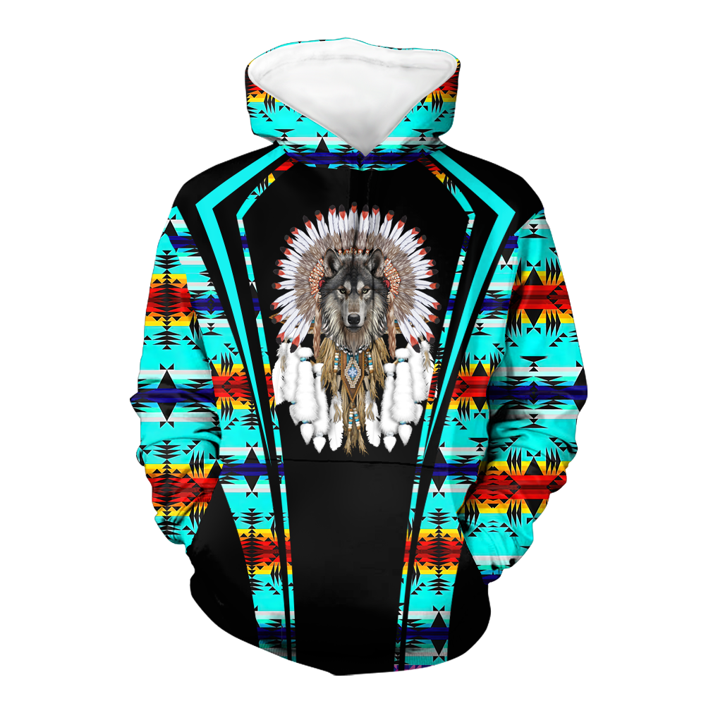 HD000595 Pattern Native Pride 3D Hoodie