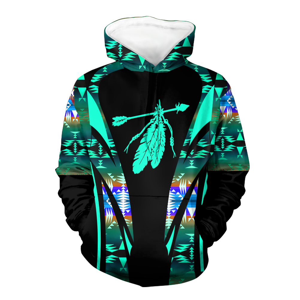 HD000631 Pattern Native Pride 3D Hoodie