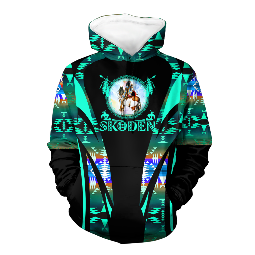 HD000634 Pattern Native Pride 3D Hoodie