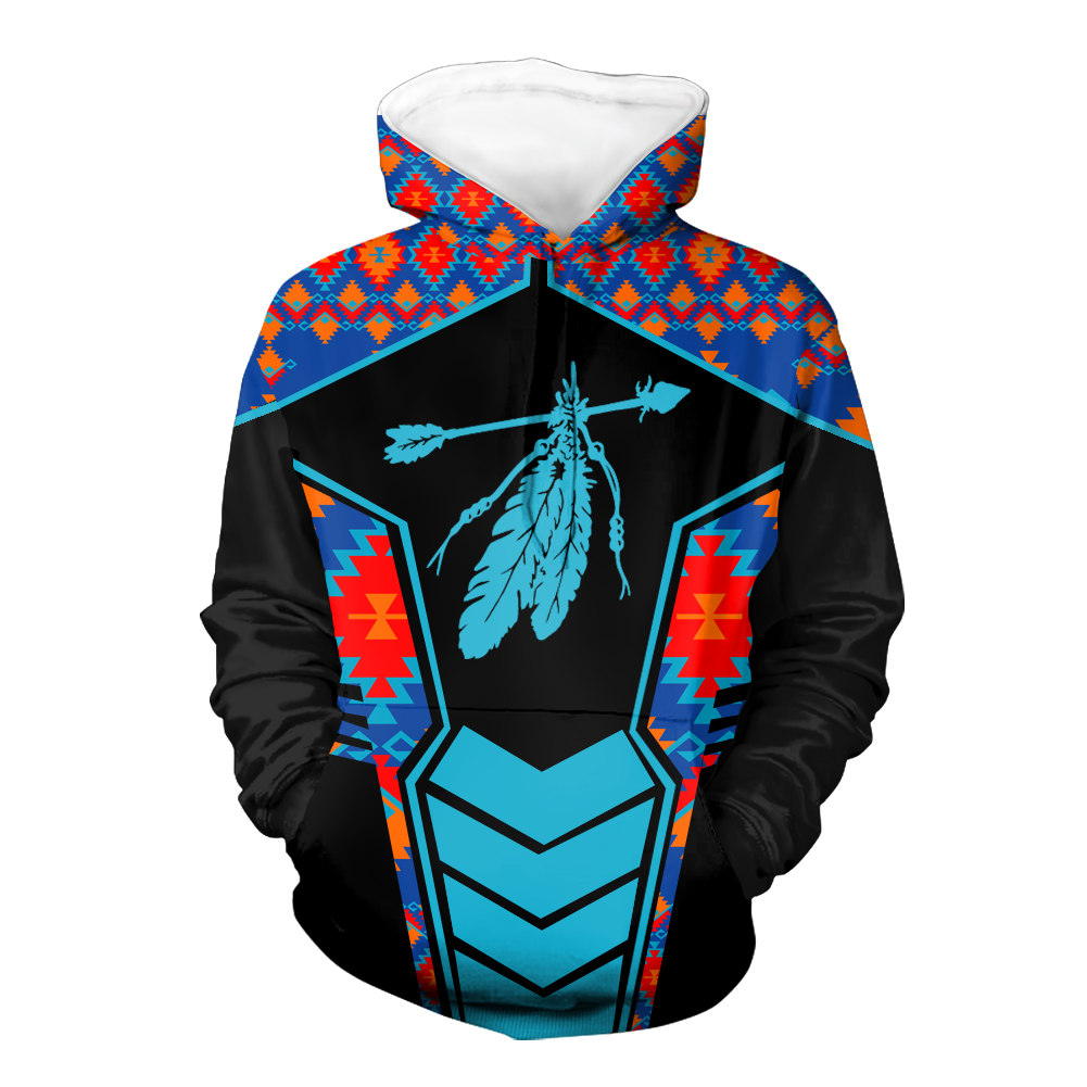 HD000662 Pattern Native Pride 3D Hoodie