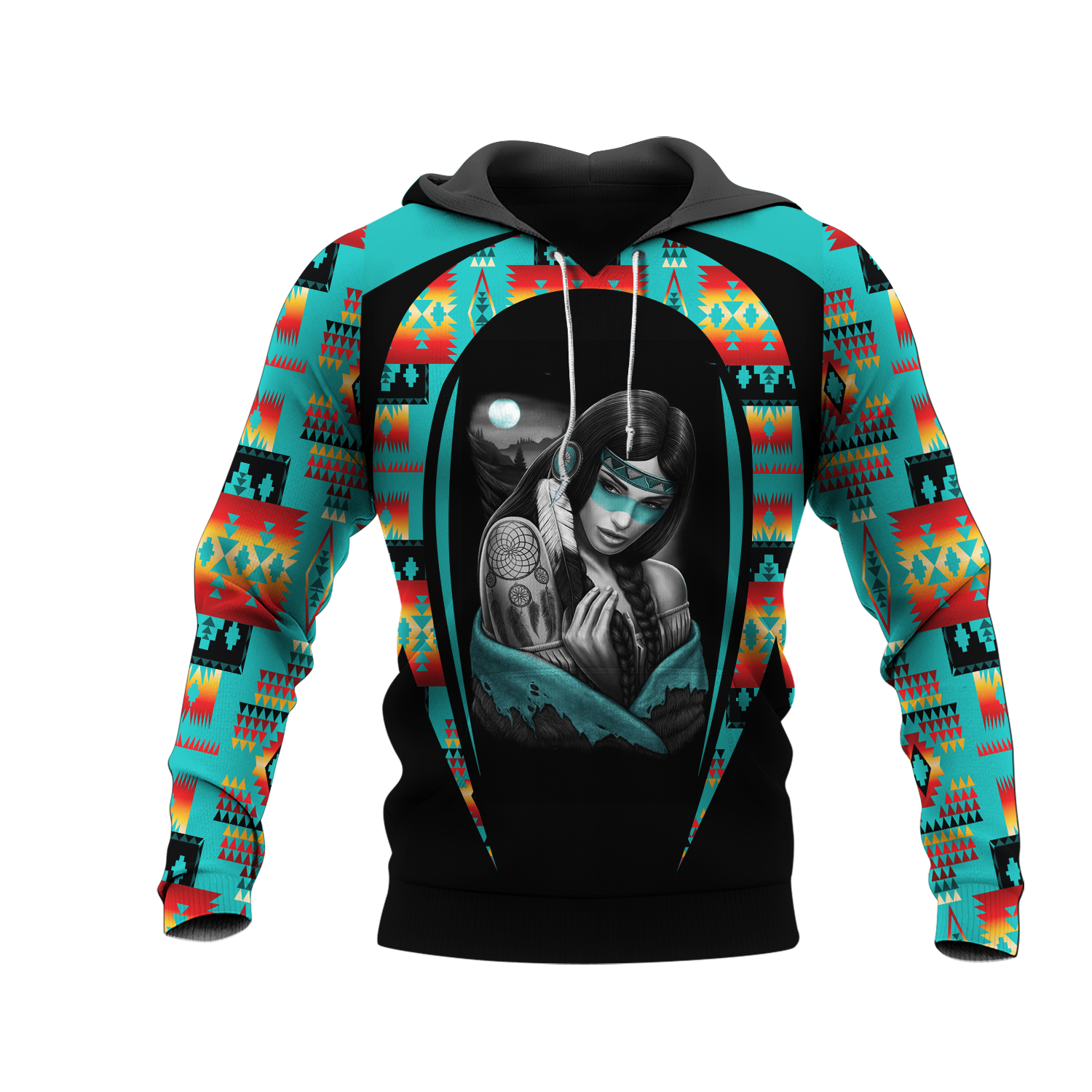 HD000727 Pattern Native Pride 3D Hoodie