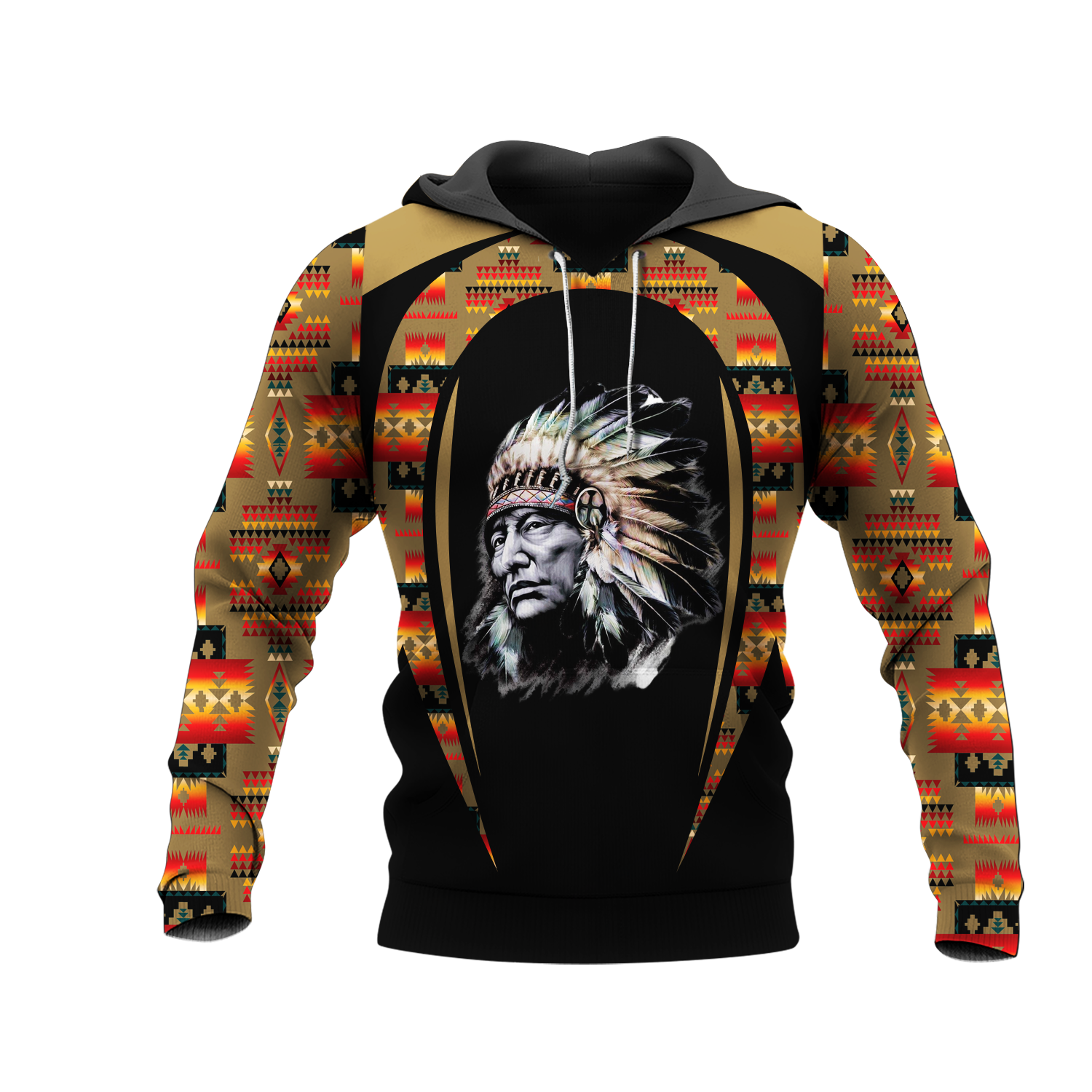HD000729 Pattern Native Pride 3D Hoodie