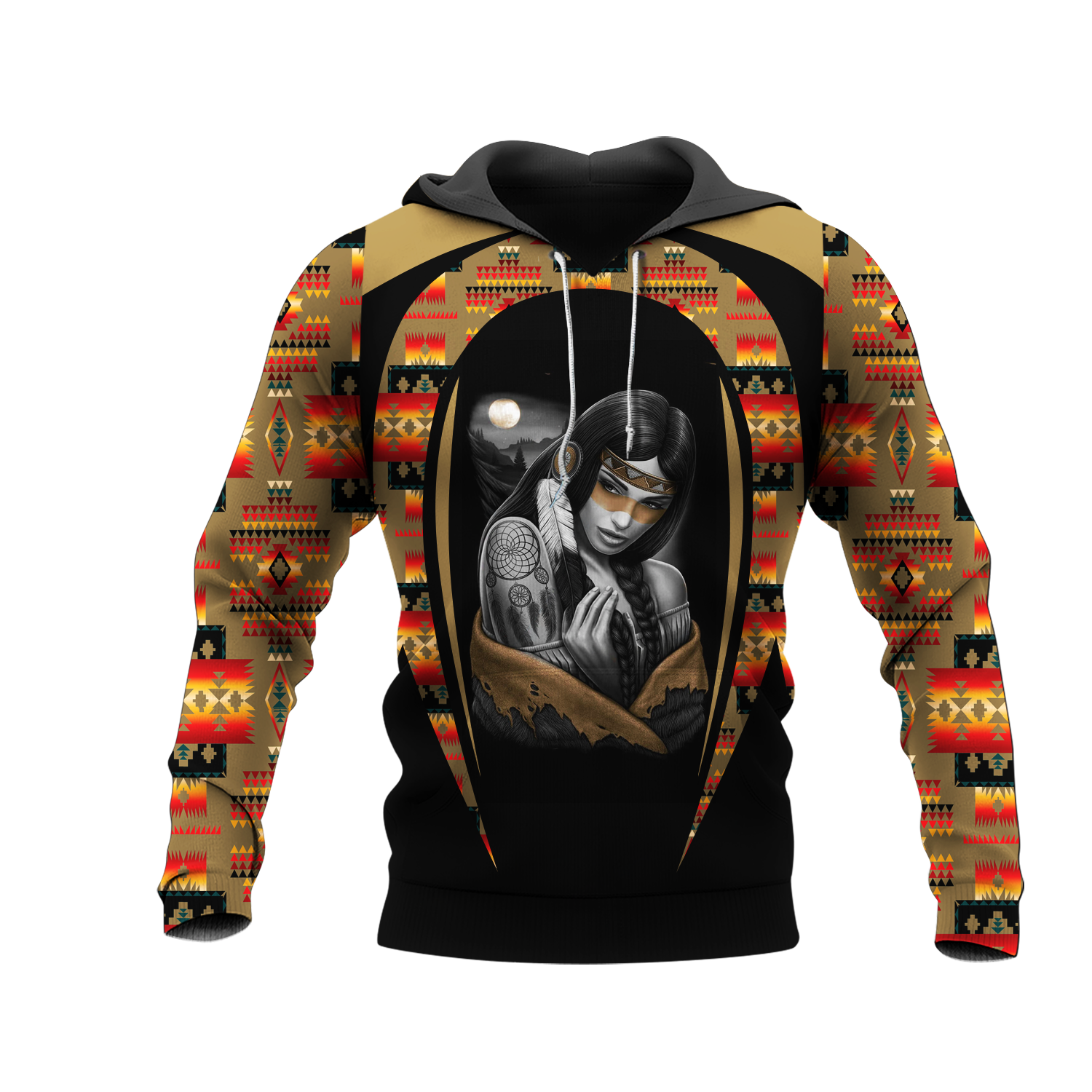 HD000733 Pattern Native Pride 3D Hoodie