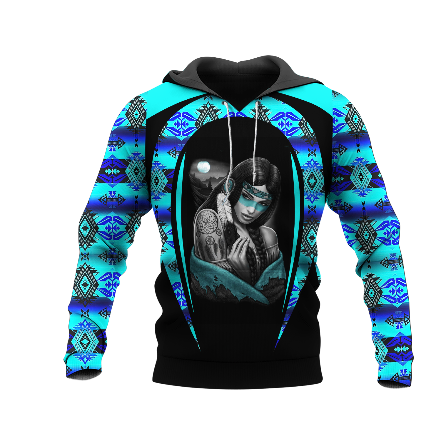 HD000734 Pattern Native Pride 3D Hoodie