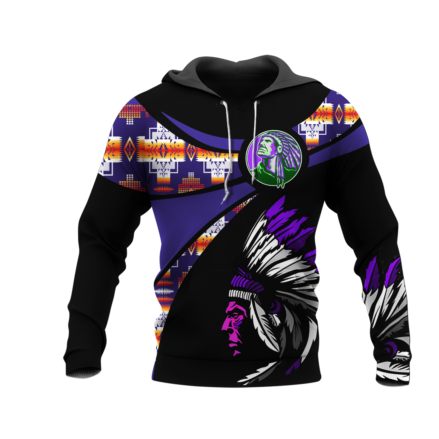 HD000753 Pattern Native Pride 3D Hoodie