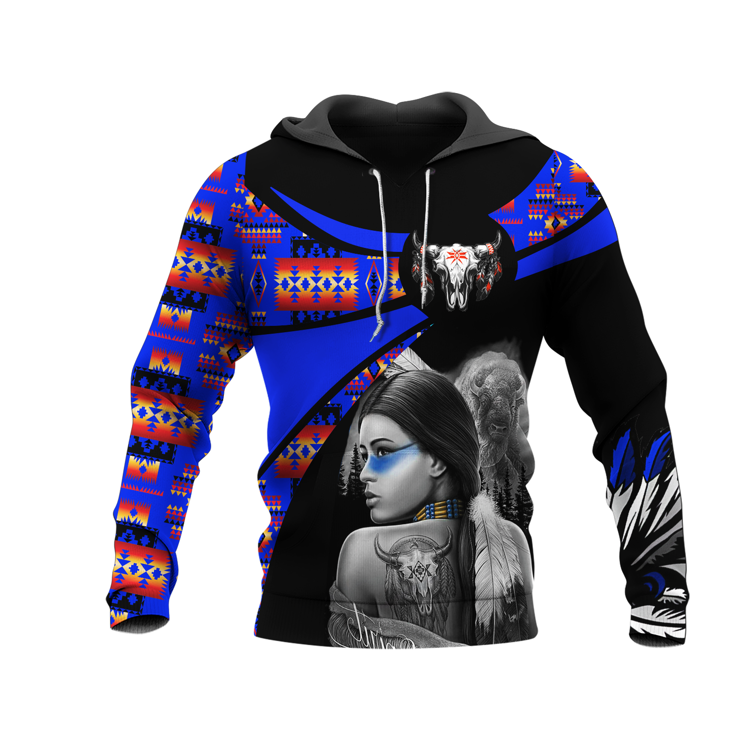 HD000758 Pattern Native Pride 3D Hoodie