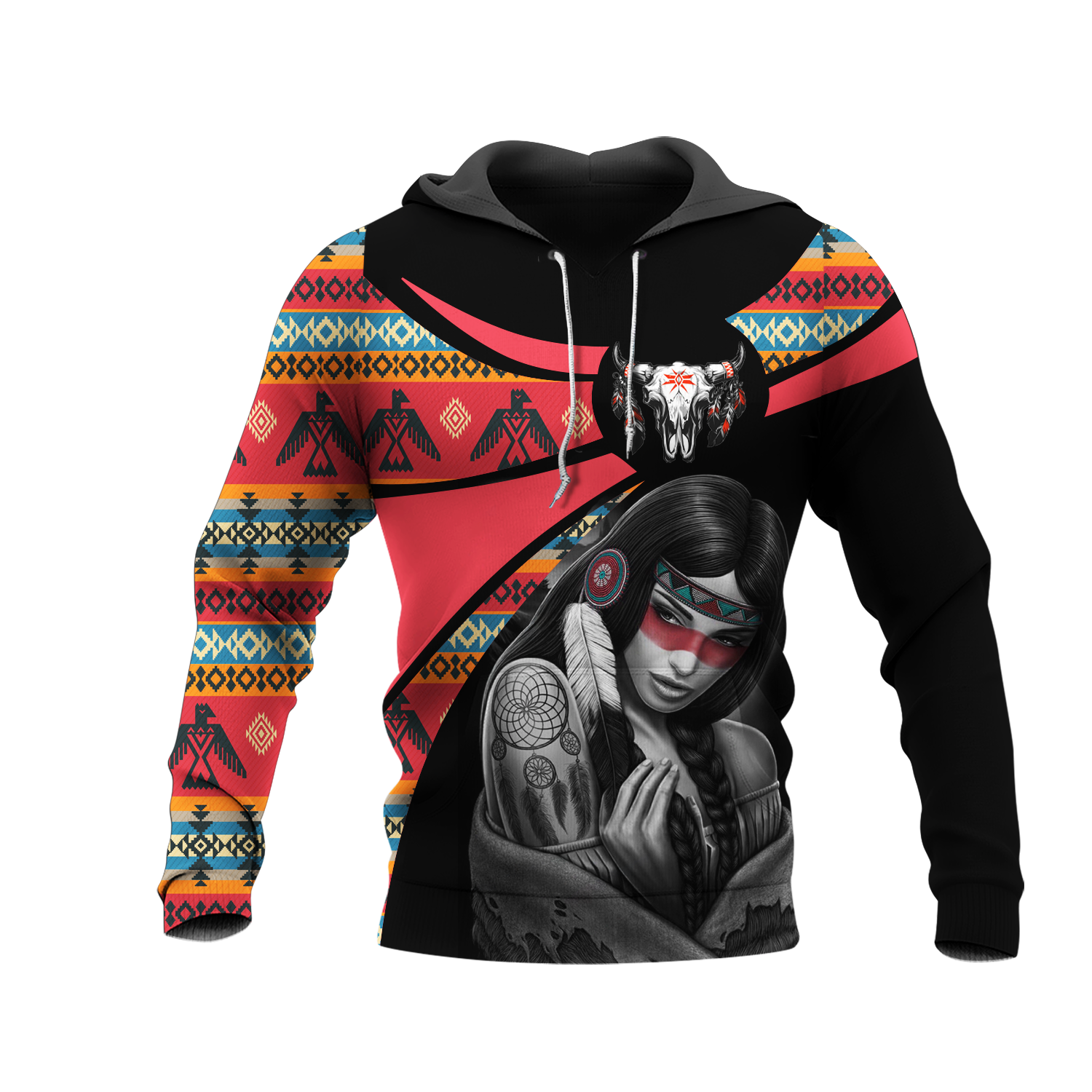 HD000776 Pattern Native Pride 3D Hoodie