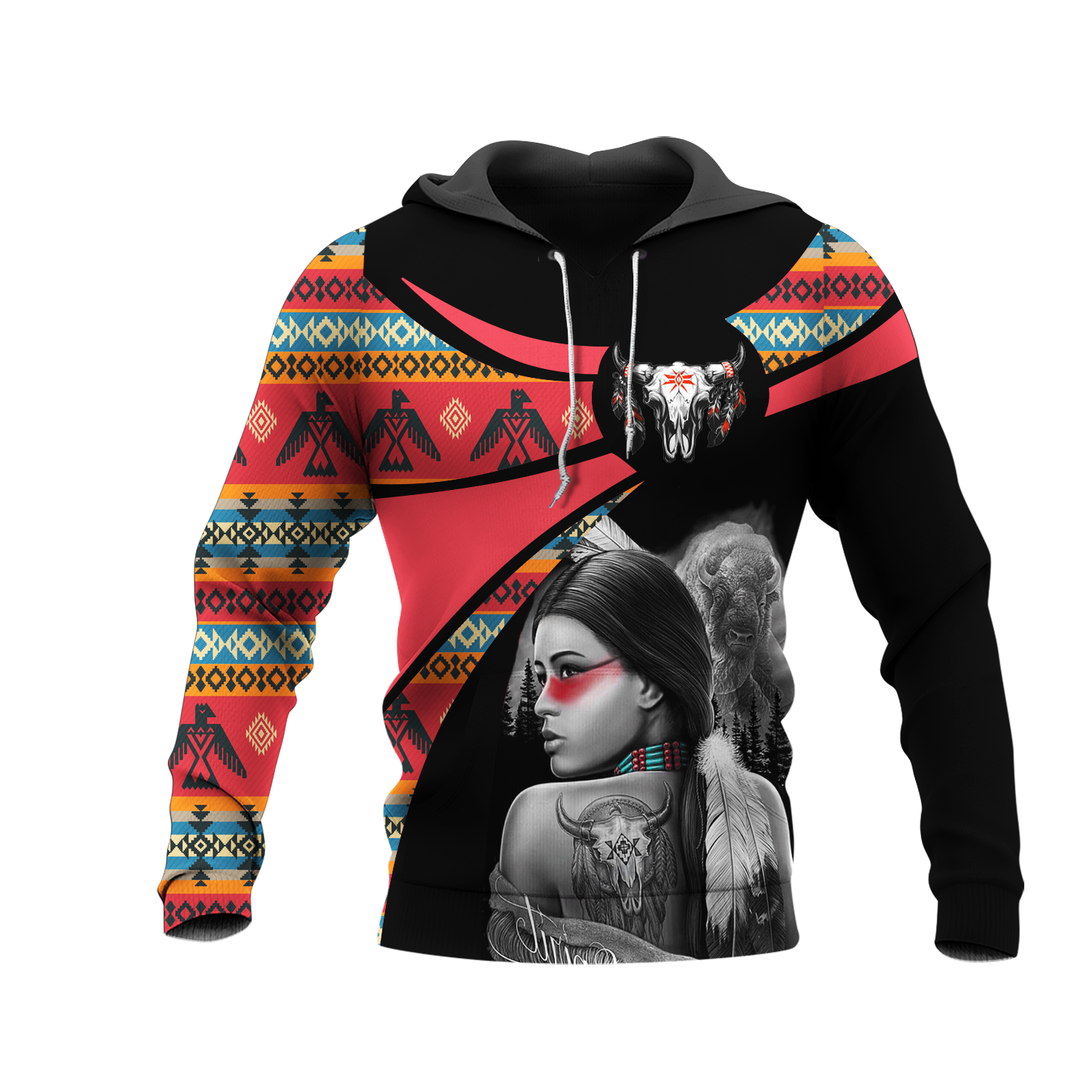 HD000779 Pattern Native Pride 3D Hoodie