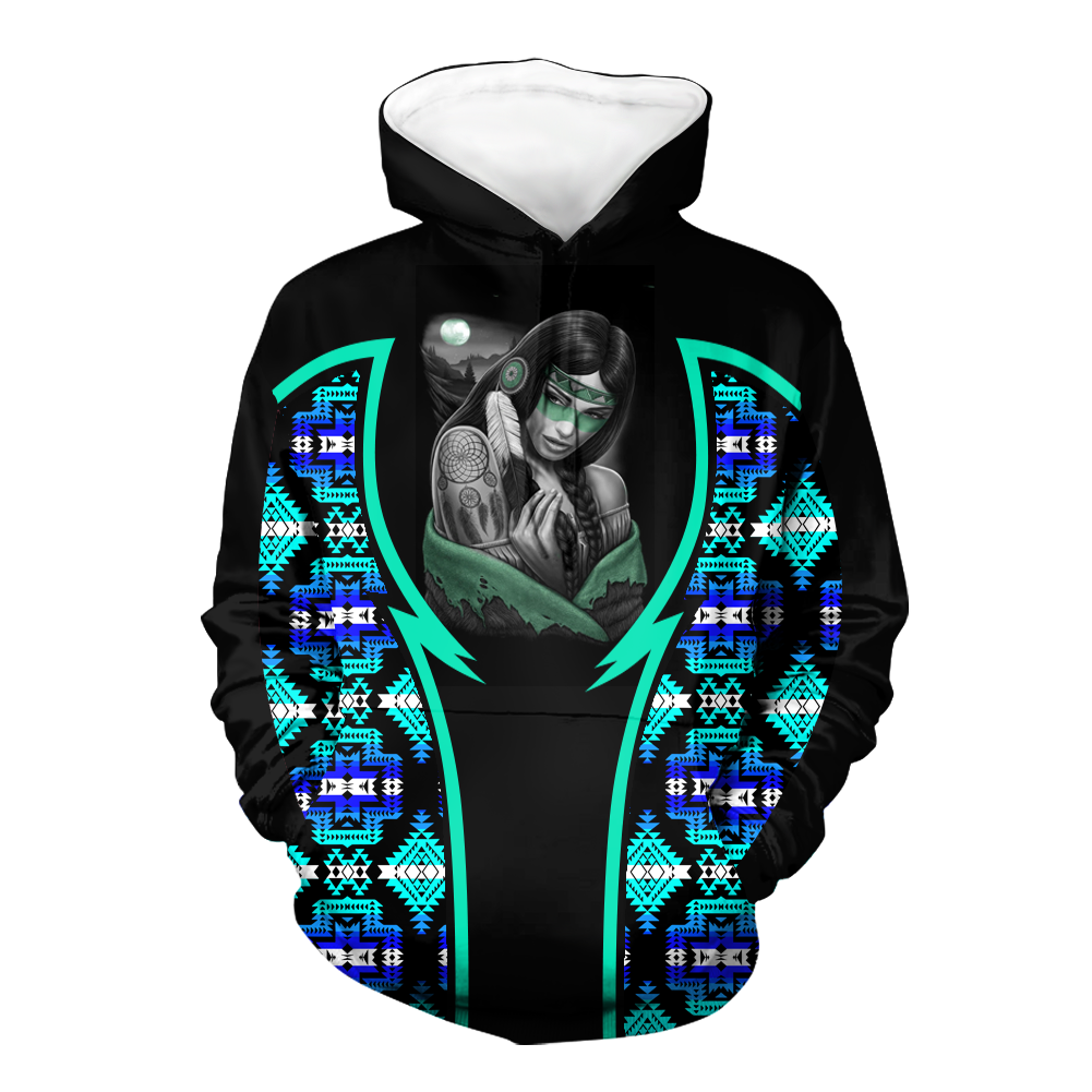 HD000796 Pattern Native Pride 3D Hoodie