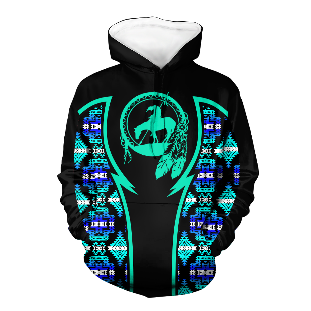 HD000798 Pattern Native Pride 3D Hoodie