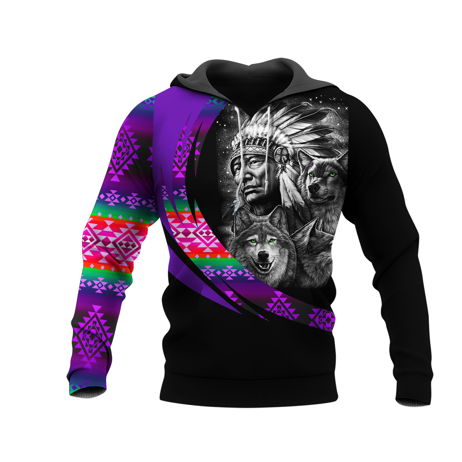HD000966 Pattern Native Pride 3D Hoodie