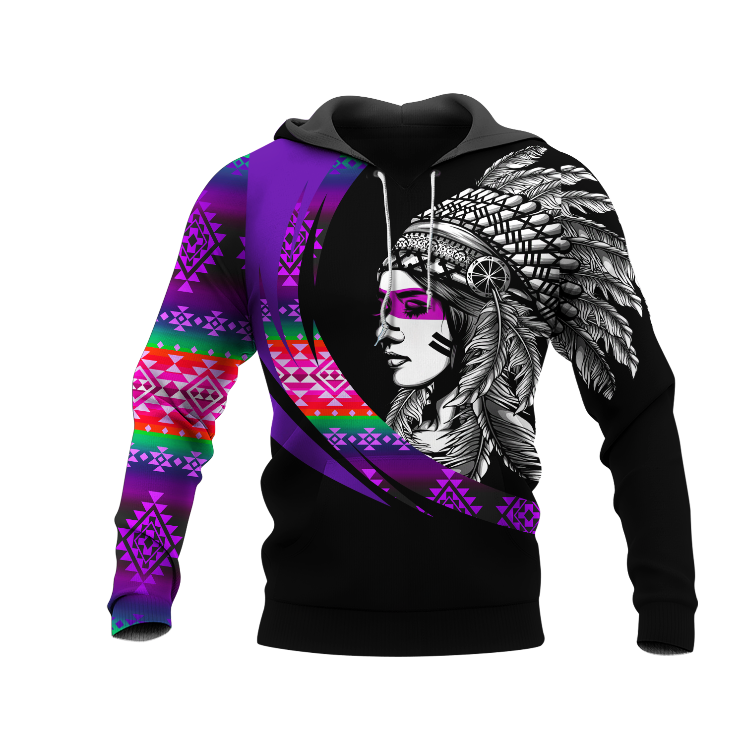 HD000968 Pattern Native Pride 3D Hoodie