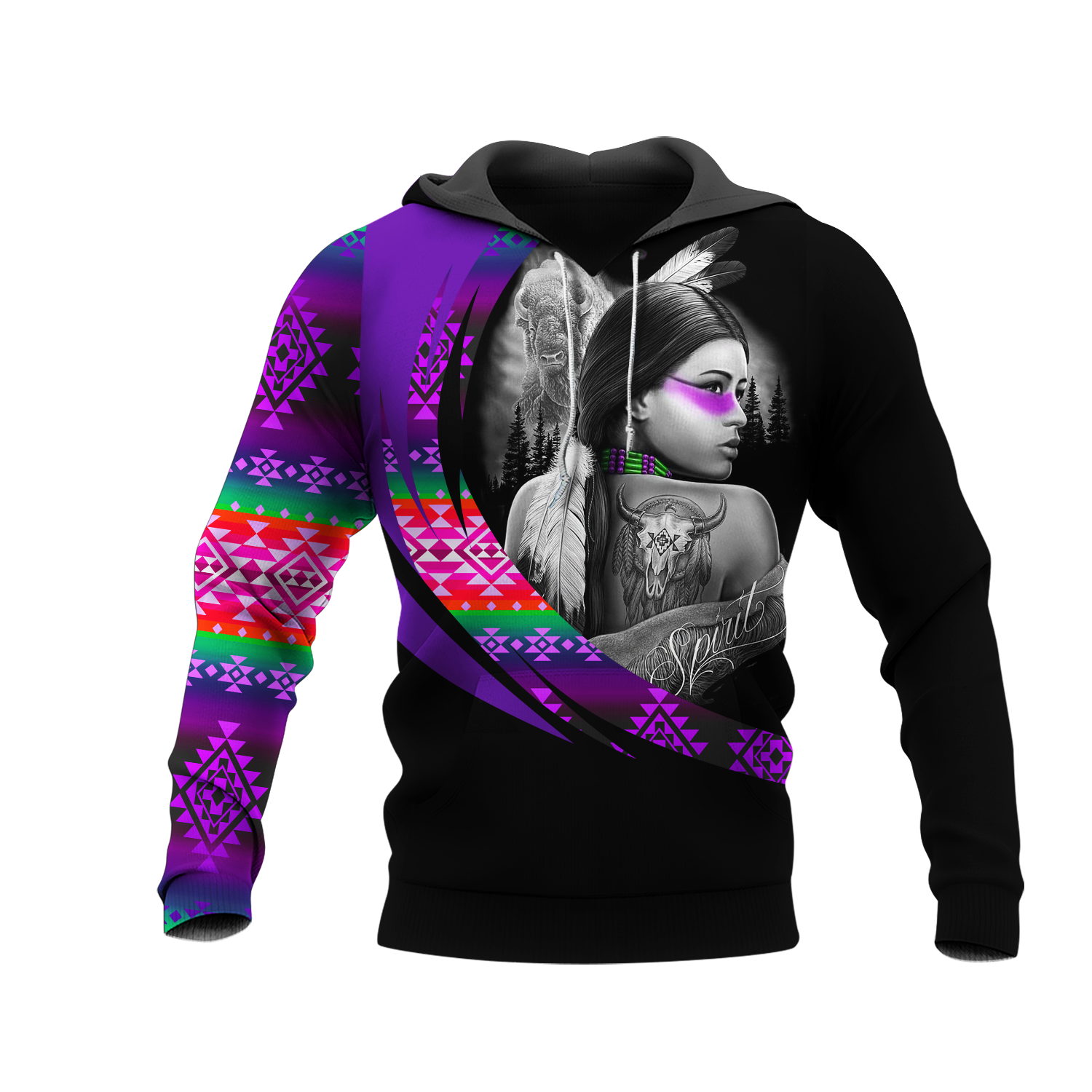 HD000969 Pattern Native Pride 3D Hoodie