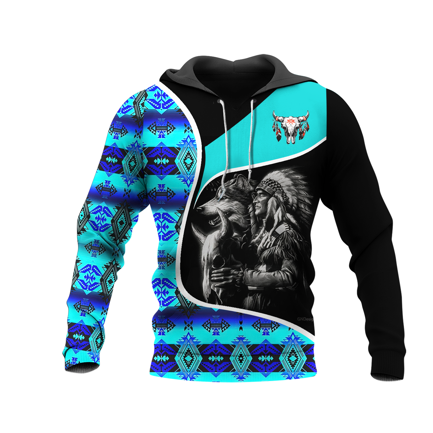 HD000954 Pattern Native Pride 3D Hoodie