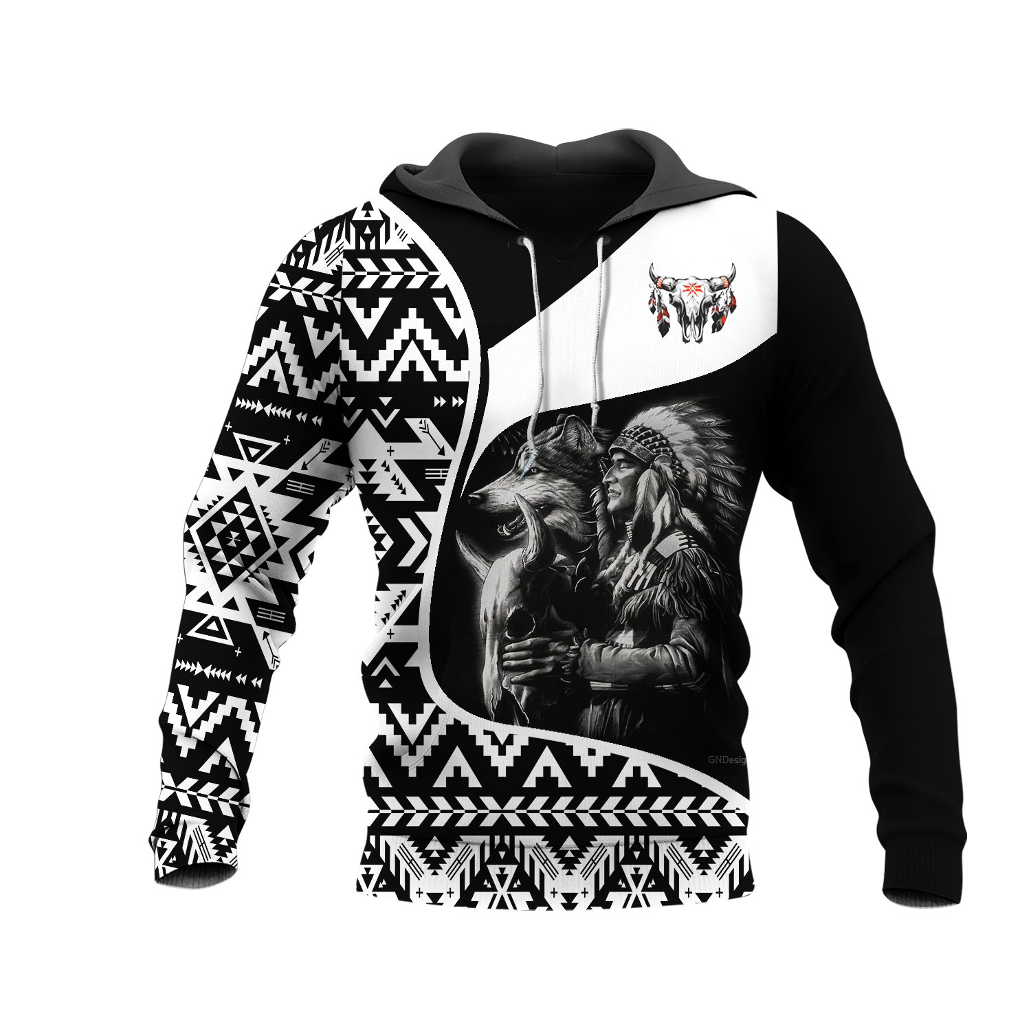 HD000959 Pattern Native Pride 3D Hoodie