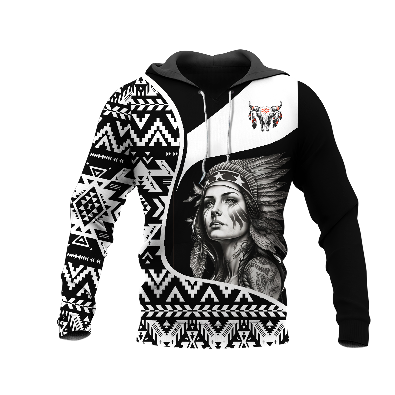 HD000957 Pattern Native Pride 3D Hoodie