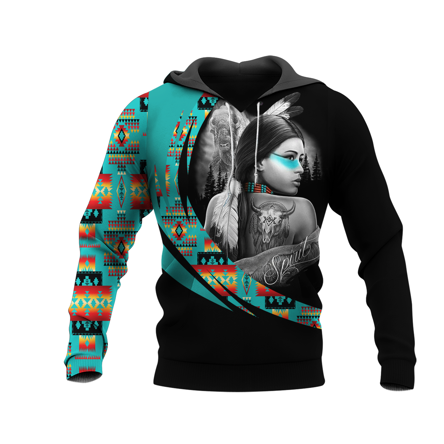 HD000962 Pattern Native Pride 3D Hoodie