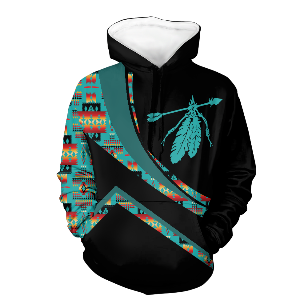 HD001025 Pattern Native Pride 3D Hoodie