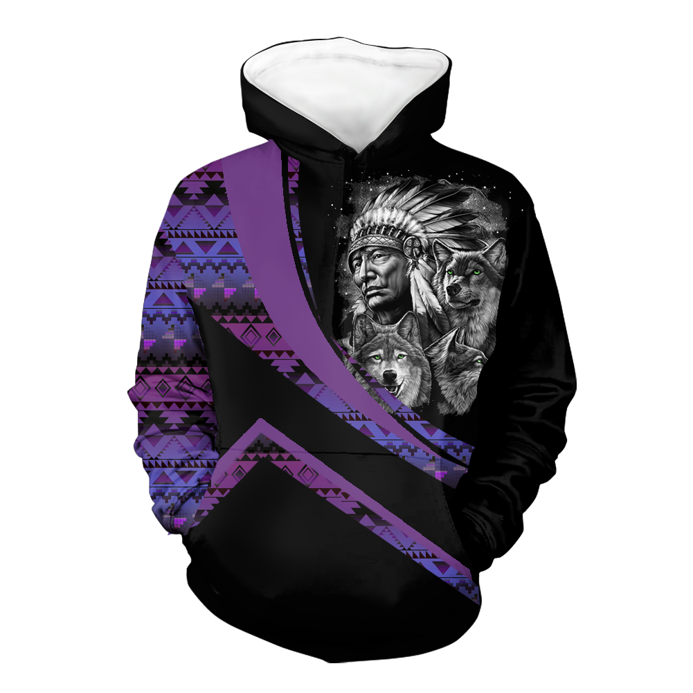 HD001028 Pattern Native Pride 3D Hoodie