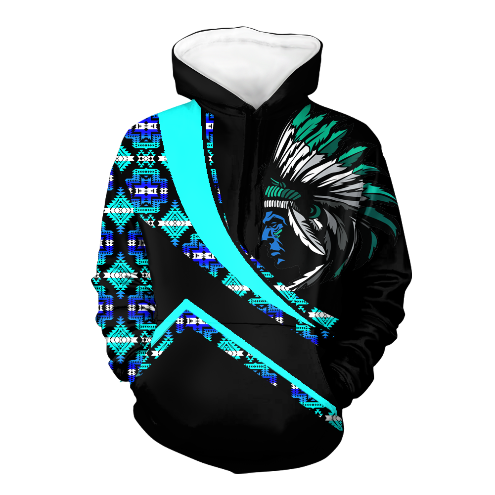HD001039 Pattern Native Pride 3D Hoodie