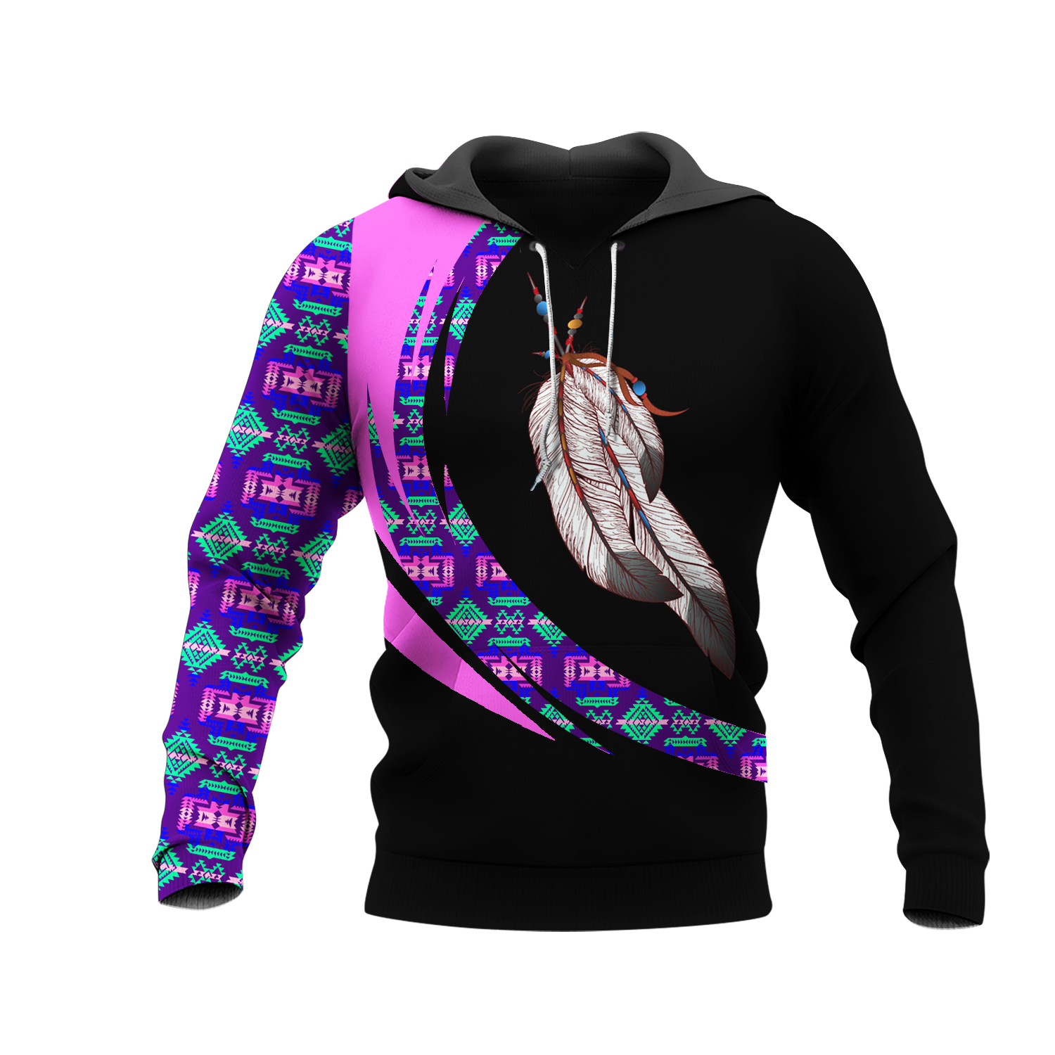HD001051 Pattern Native Pride 3D Hoodie