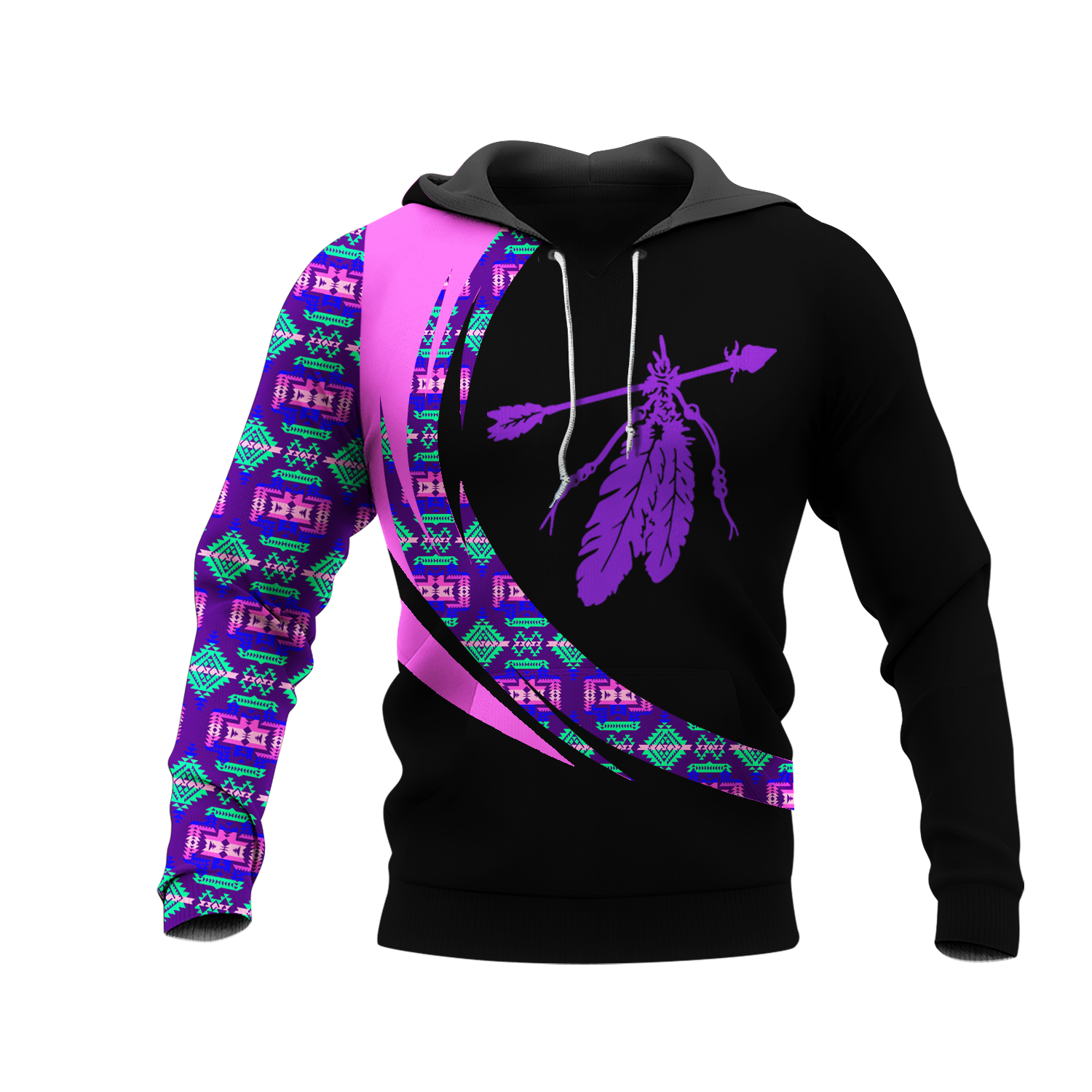 HD001052 Pattern Native Pride 3D Hoodie